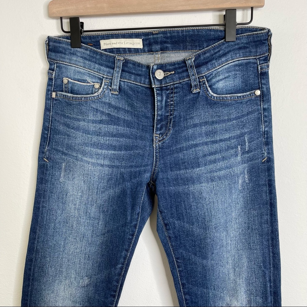 Anthropologie Pilcro Mid-Rise Slim Boyfriend Jeans Sz 26 comfort - Picture 6 of 16